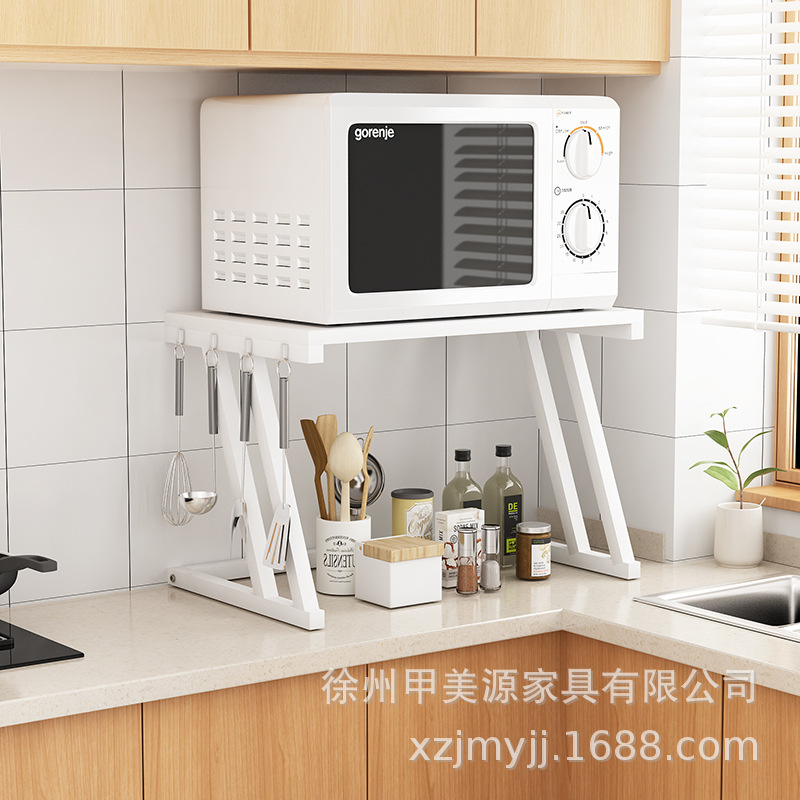 Venta al por mayor estante de almacenamiento de cocina estante de horno de microondas estante de almacenamiento simple de doble capa estante de almacenamiento de 2 capas estante simple de almacenamiento de horno