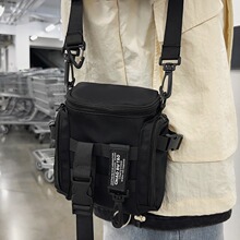 日系单肩包ins潮牌百搭斜挎包韩国休闲尼龙港风机能包男女工装包