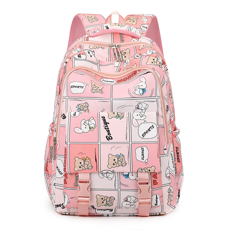 Nueva mochila escolar para estudiantes de primaria, grado 3456 de alta capacidad de estudiantes de secundaria, mochila de hombro de impresión de alto valor facial