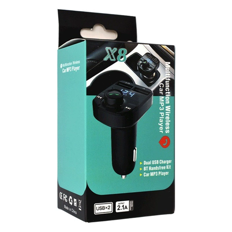 Автомобильное зарядное устройство USB автомобильный Bluetooth FM-передатчик X3 автомобильный Bluetooth громкой связи Автомобильный MP3-плеер x8