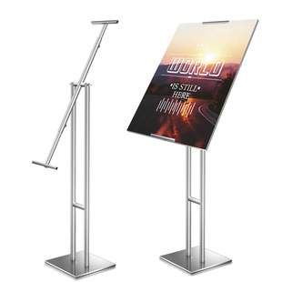 Stainless steel billboard display board guide board vertical water brand stand acrylic kt board indicator poster stand