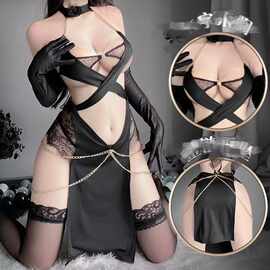 女王异域风情古风性感情趣猫女郎cos制服诱惑纯欲舞娘超睡裙套装