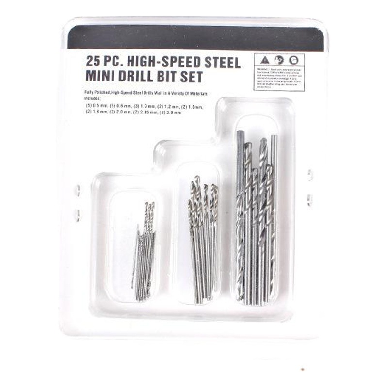 En stock 4241 acero de alta velocidad 25 Unid torcedura taladro nogal Bodhi manual eléctrico perforación 25 Unid broca traje