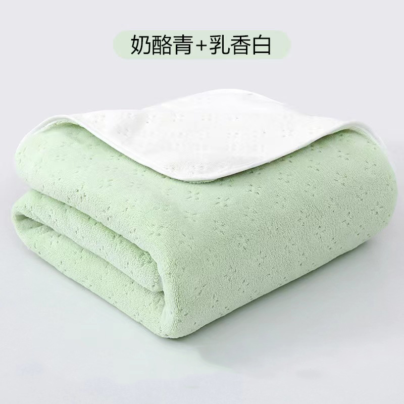 new fleece two-color towel lint-free non-fading thick strong absorbent edging towel couple home towel