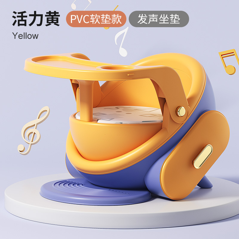 Silla de comedor para niños, silla de sofá multifuncional para bebés, silla de llamada para bebés, silla trasera, taburete de dibujos animados de plástico para el hogar al por mayor