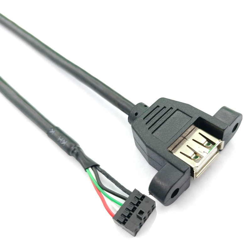 Производственный настраиваемый оптовый USB A соединительный кабель с ушками для поворота DuPont 2.0 с выпуклой точкой передачи данных