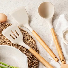 硅胶锅铲三件套不粘锅专用炒菜铲子食品级硅胶汤勺煎铲厨具套装