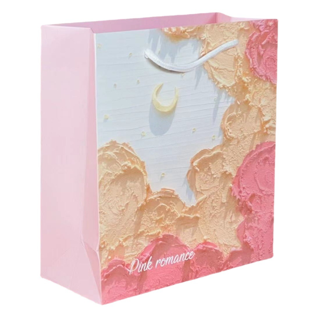 Bolsa de regalo de estilo de pintura al óleo, bolsa de regalo de temporada de graduación, bolsa de regalo de alta calidad, bolsa de papel, bolsa de embalaje de regalo