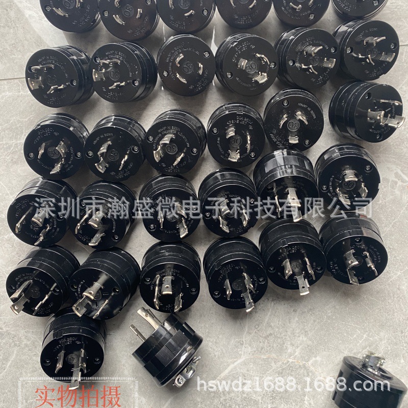 松下 工业防脱插头3芯 30A 250V 全新 实物图 库存现货