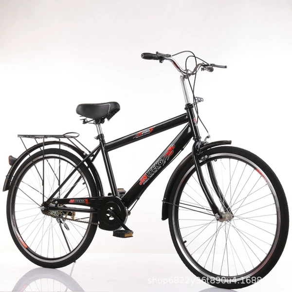 26-inch black pneumatic tire upgraded naked bike