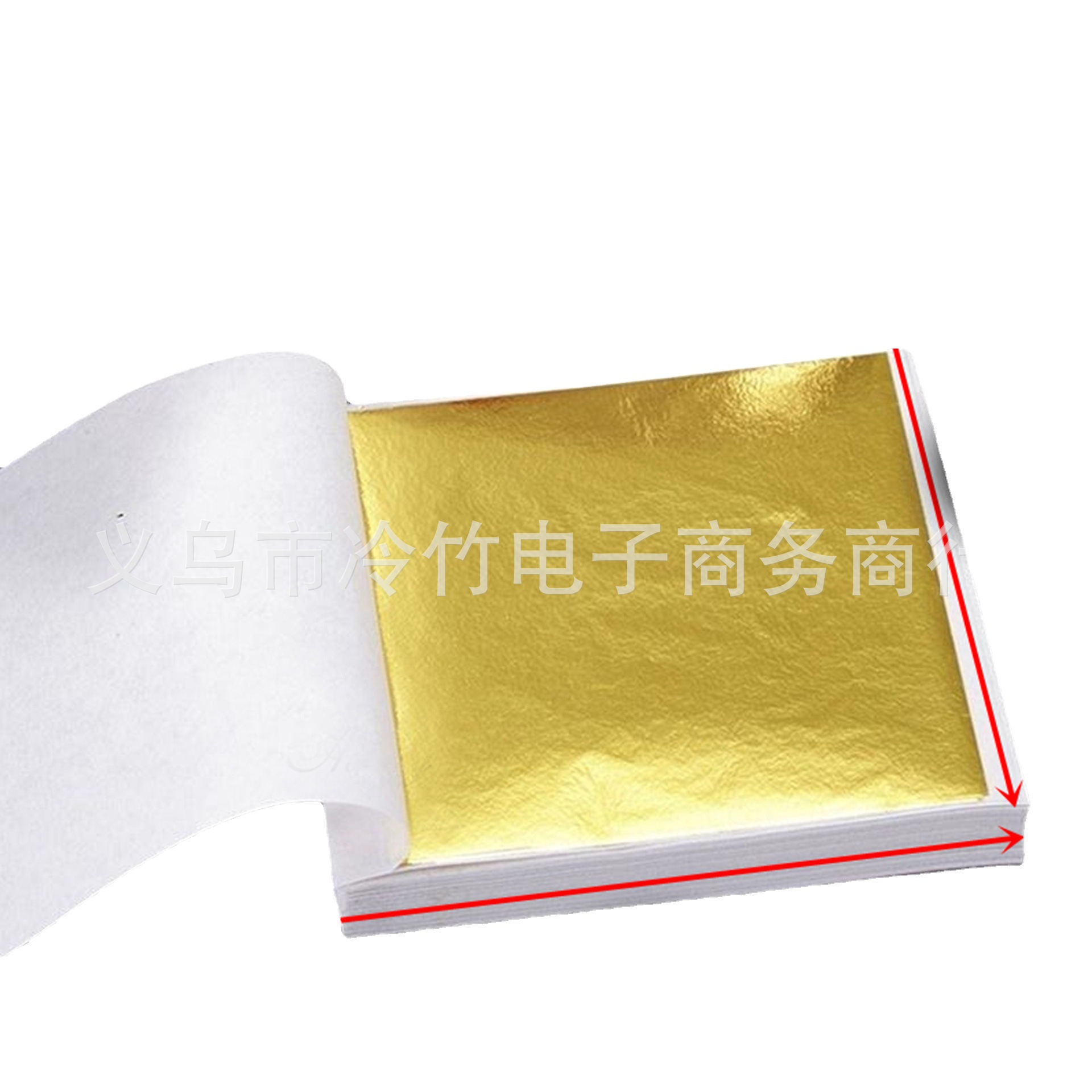 Supply all kinds of gold foil paper Taiwan simulation gold foil 9*9 silver foil rose gold multicolor optional factory direct sales