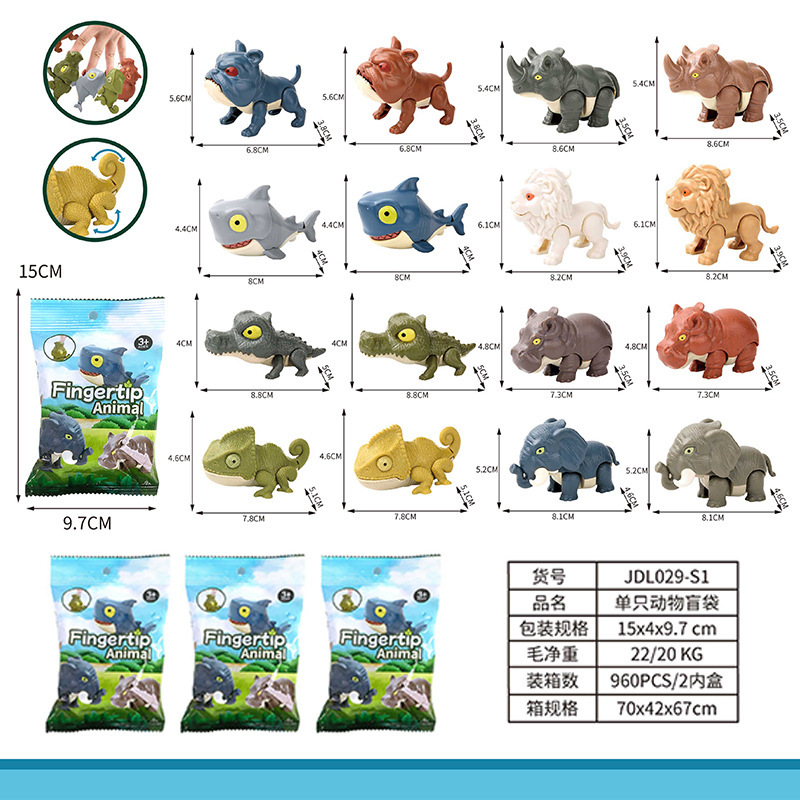 Dedo mordido juguetes de dinosaurio para niños mordido mano modelo de dibujos animados para niños regalos de huevos de dinosaurio simulación de dinosaurio al por mayor