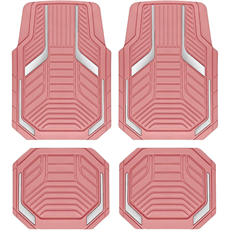 Temu Cross-Border Shipping of American-Style Universal Car Floor Mats That Are Stain-Resistant, Wear-Resistant, and Easy to Care For, Four-Piece Set in Stock