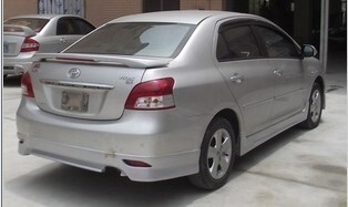 Suitable for 08-13 Toyota Vios Body Kit with Front Lip, Rear Lip, Side Skirts, and Modified Parts