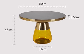 Yellow, black, glass, big