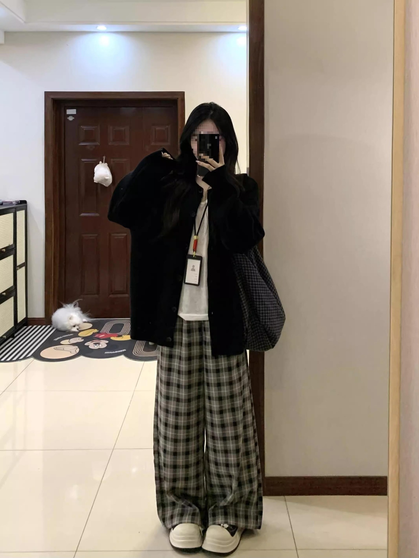 블랙 니트 카디건 여자 가을 느슨한 게으른 스타일 캐주얼 올 매치 아우터 코트 윈터 탑