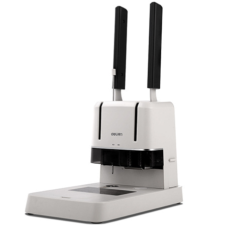 得力3876A财务装订机  省力型档案打孔机 热熔铆管胶装机38mm|ms