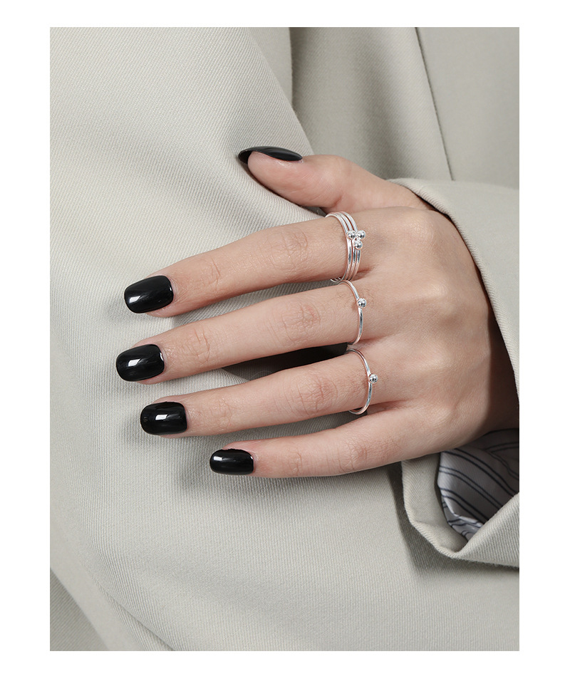 Fashion Geometric Sterling Silver Plating Rings 1 Piece