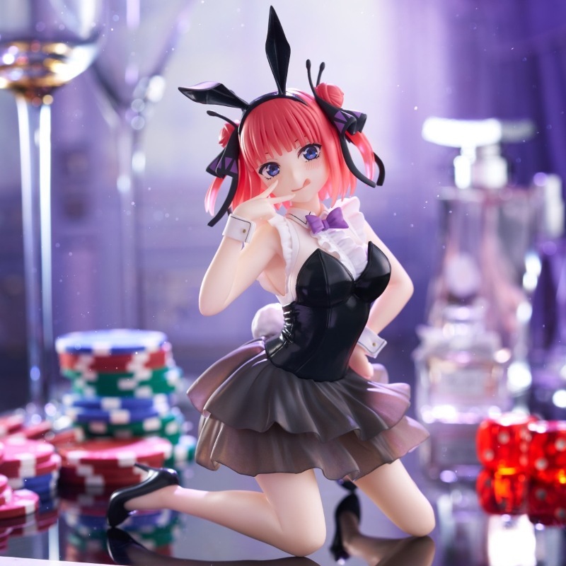 五等分の花嫁バニーガール中野二乃ひざまずきフィギュアかわいい美少女テーブル置物|undefined