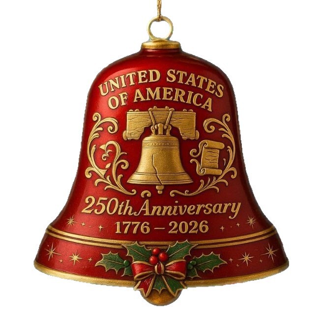 United States 250th Anniversary Bell Ornament美国250周年纪念|undefined