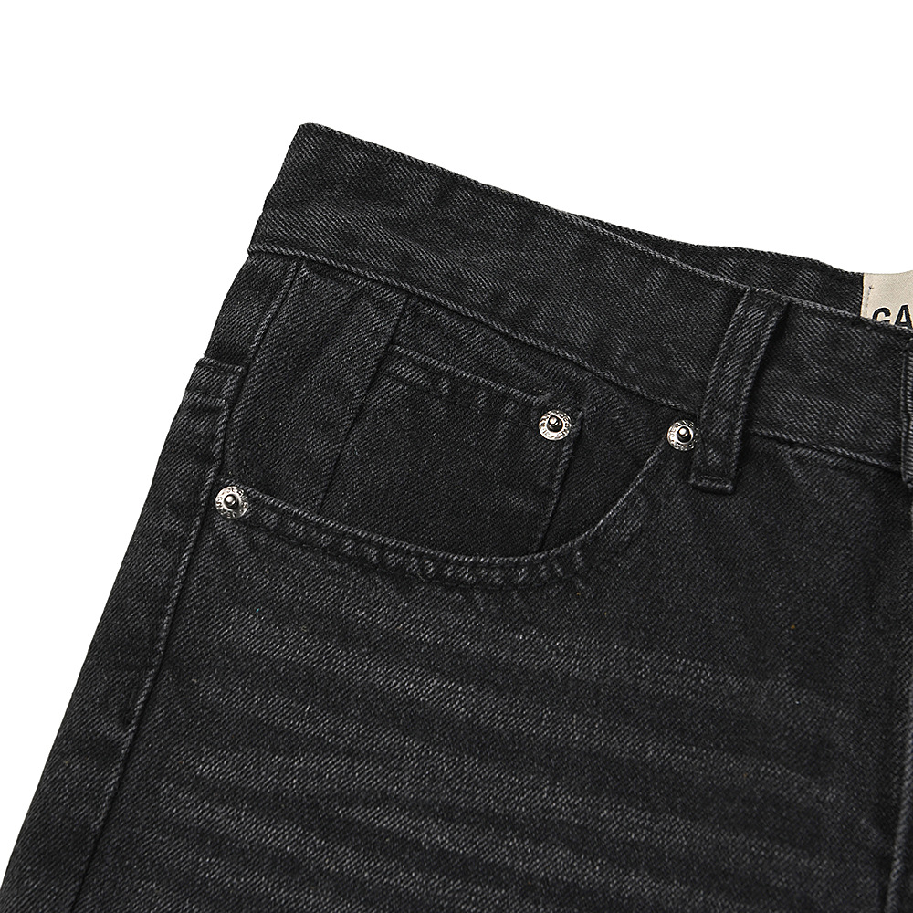 gall Foreign Trade Cross-border Wholesale American High Street Straight Raw Edge Jeans For Men, Trendy Loose-fitting_mkmklike.com