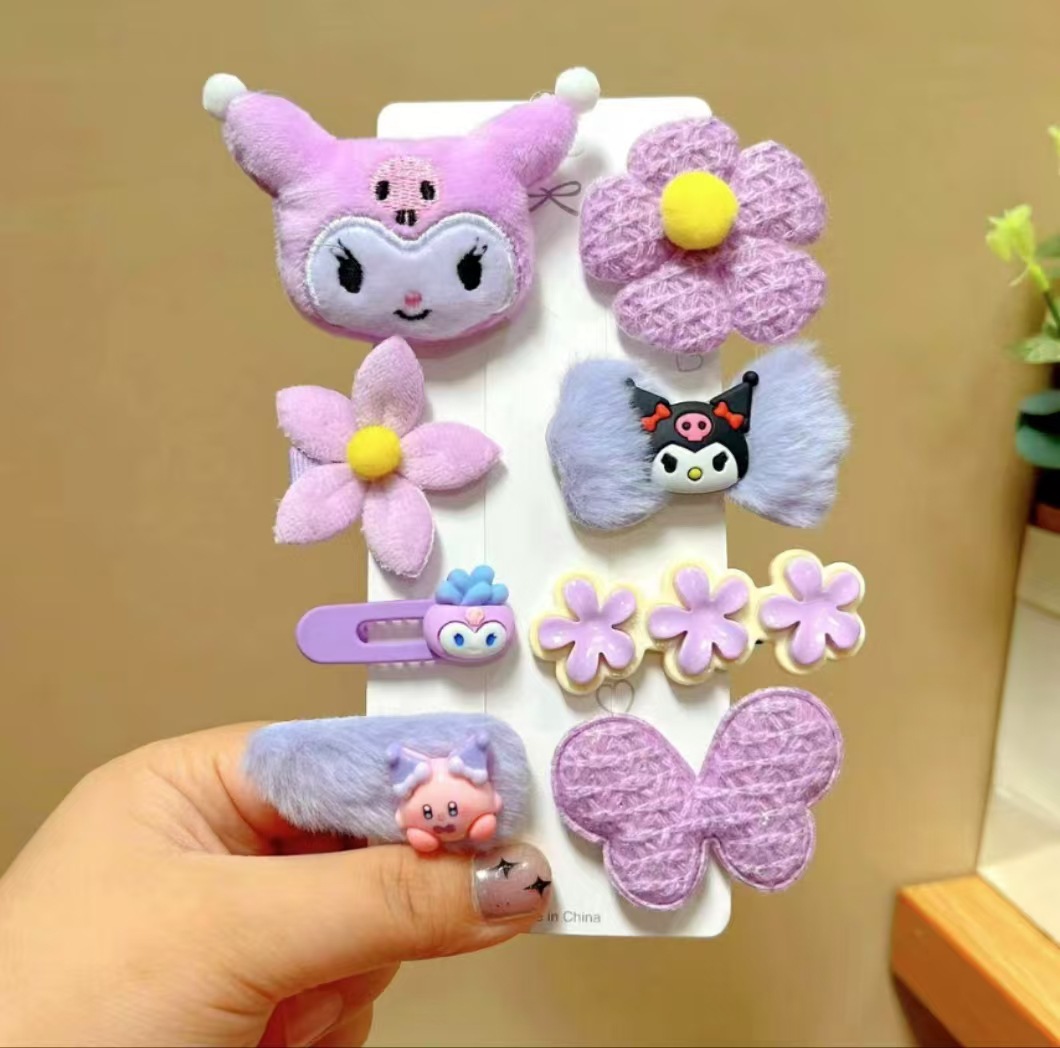 Niños fresa oso pinzas de cabello otoño invierno peluche lindos pinzas de cabello para niñas pinzas de cabello para niñas