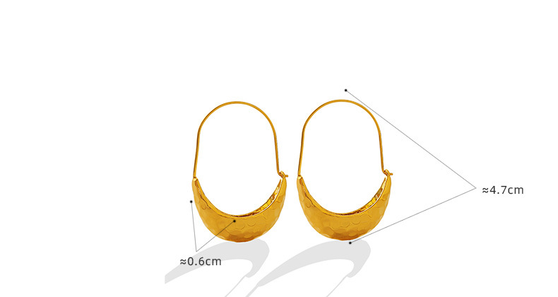 Fashion Ship Titanium Steel Earrings Plating No Inlaid Stainless Steel Earrings