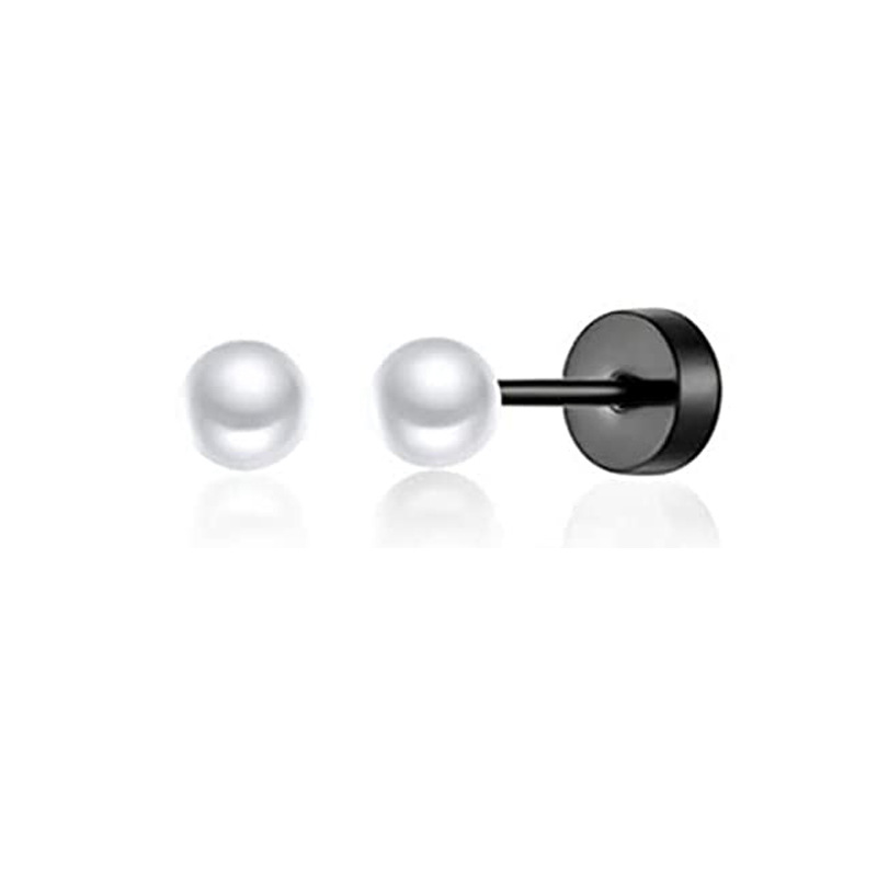 16G labret stud size and finish detail