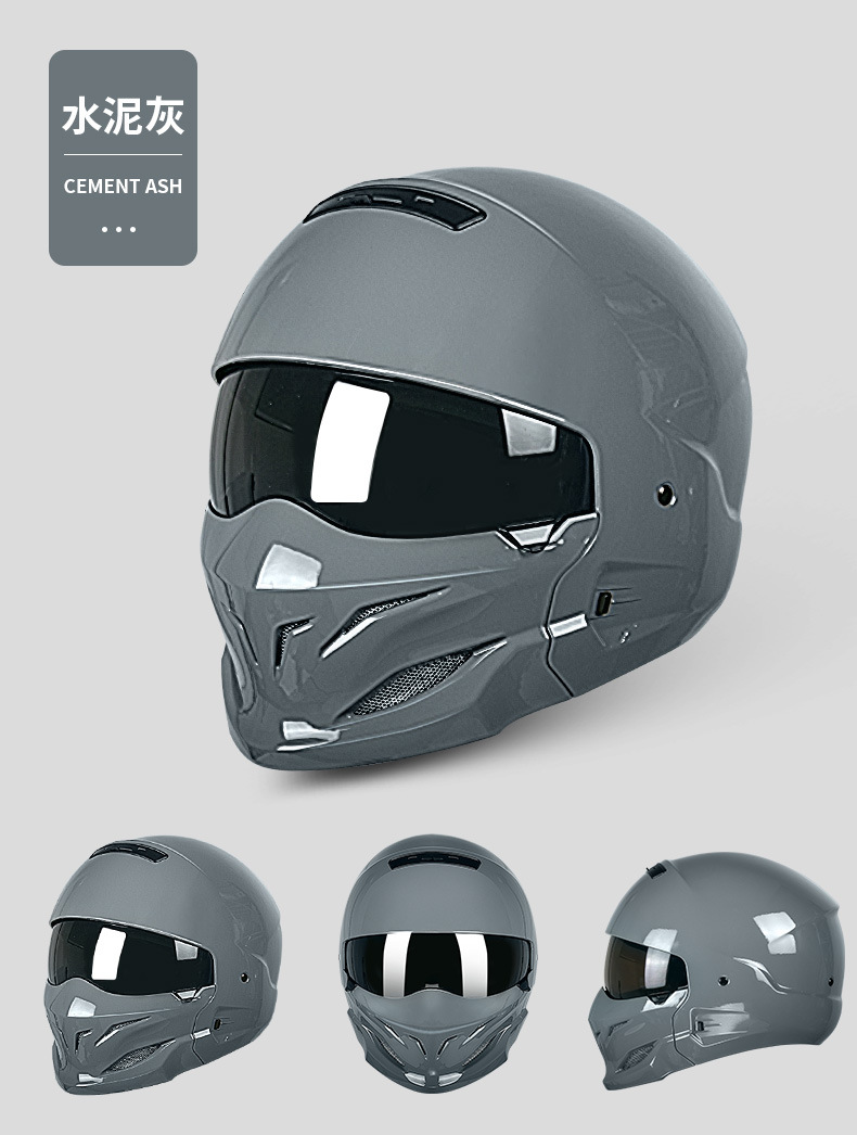 Scorpion Generation One Combination Helmet 3C/Dot Certified, Can Be Equipped with Bluetooth, Suitable for Motorcycles, Electric Vehicles, and Retro Helmets