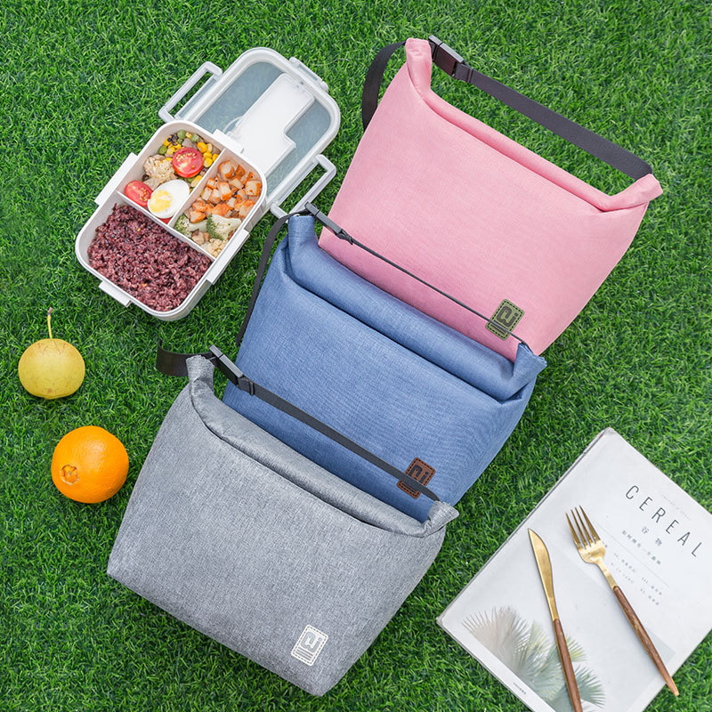 Bolsa de almuerzo plegable de moda, bolsa térmica portátil transfronteriza, bolsa de picnic para exteriores, bolsa de almuerzo para el trabajo, bolsa de almuerzo portátil