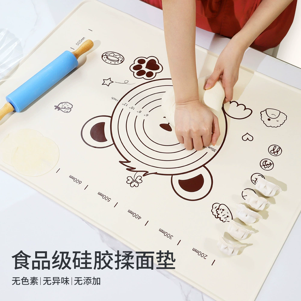 One-piece drop-shipping thickened kneading mat, food-grade rolling mat, household and dough-making dumpling chopping board, kitchen tools