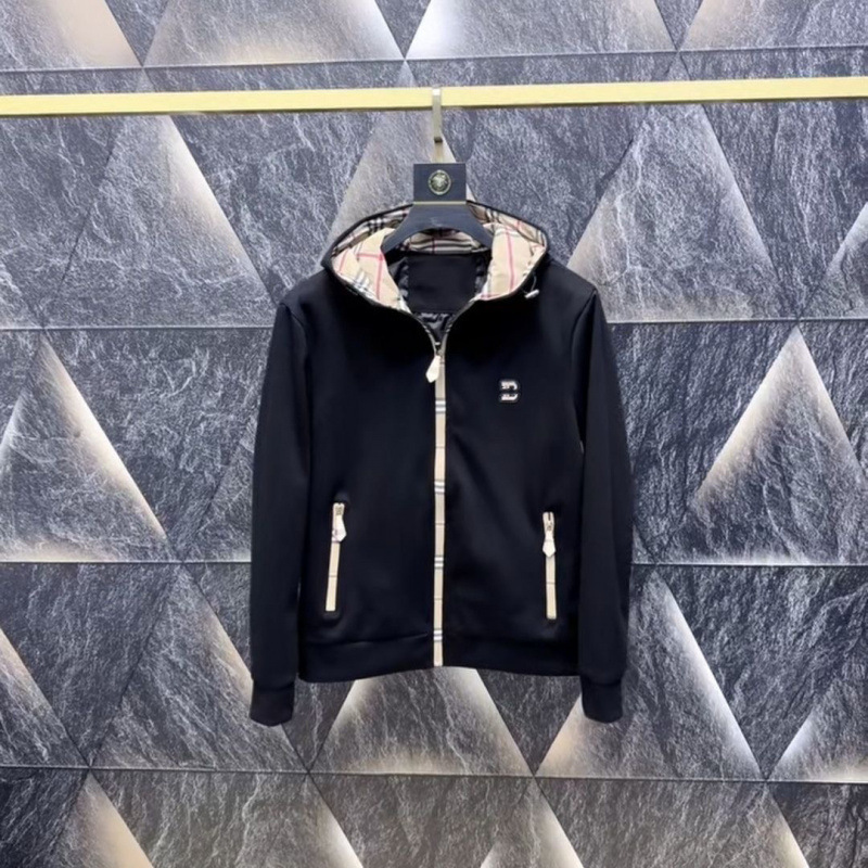 2026 Spring New Luxury Men's Trendy Brand Hooded Jacket Fashionable Versatile Casual Top Trendy Coat