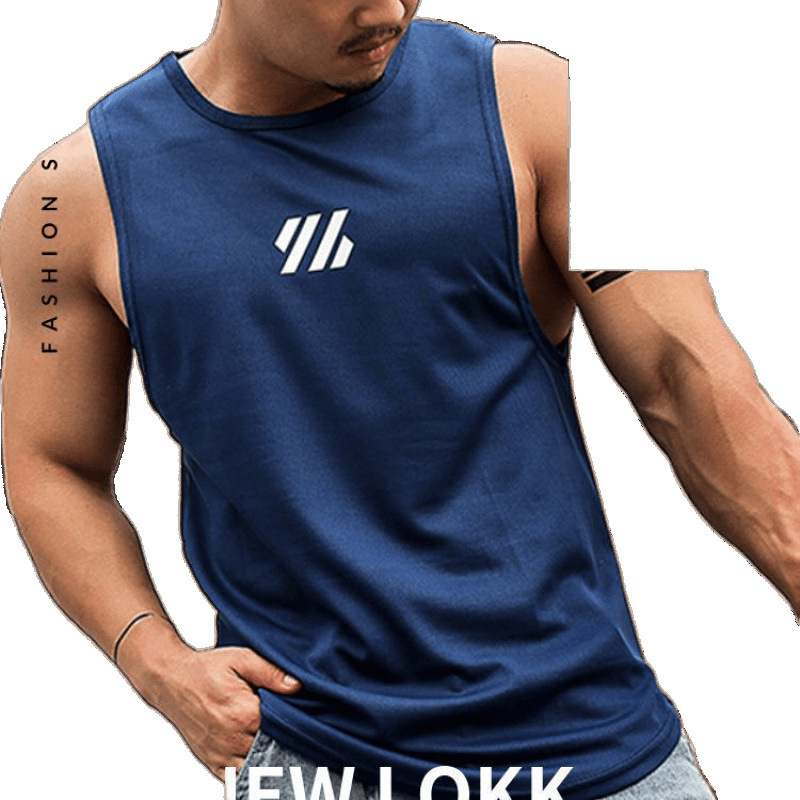 Chaleco sin mangas hombre rápido seco deportivo suelto camiseta de manga corta ropa de baloncesto de tamaño grande fábrica de ropa de entrenamiento fábrica de comercio