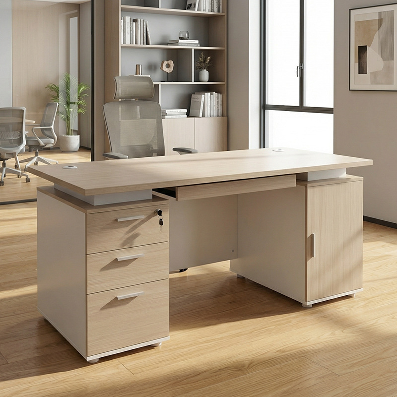 Zhenmeijia Simple Modern Style Office Computer Desk with Storage Drawers Zhenmeijia Simple Modern Style Office Computer Desk with Storage Drawers