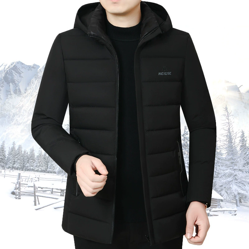 Хлопковая одежда мужской 2024 новый зимний пиджак пуховая хлопковая куртка короткая хлопковая куртка среднего возраста мужской повседневная зимняя одежда папа одежда