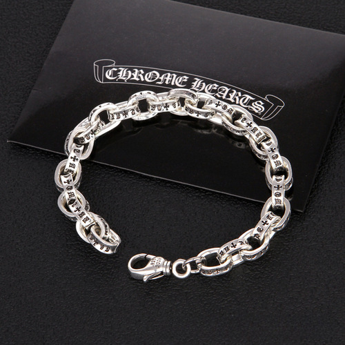 Hollywood-style cross bracelet for influencers, unisex trendy couples' star-shaped bracelet CH jewelry chain, retro alloy necklace