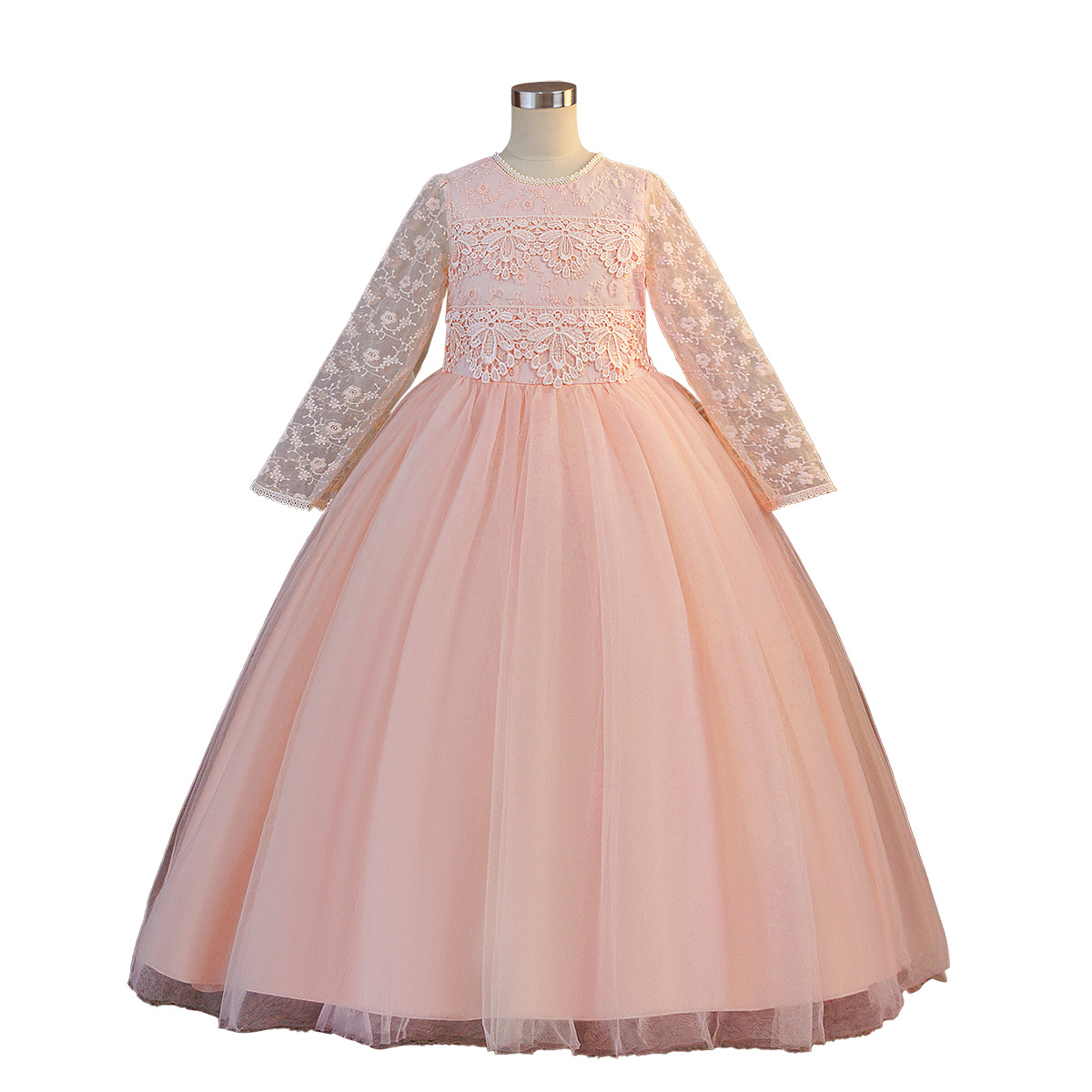 Amazon mangas largas niñas vestidos largos vestidos de espectáculo vestidos de flores vestidos de princesa vestidos de niños vestidos de princesa