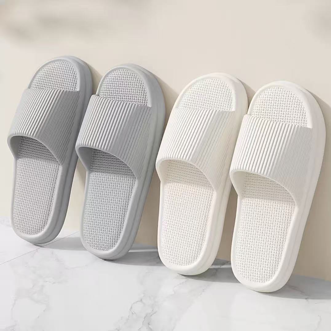 똥 밟는 느낌의 남성용 여름 가정용 슬리퍼, 여성용 도매 슈퍼마켓 에바 슬리퍼, 실내 및 실외 착용, 가정용 욕실 미끄럼 방지