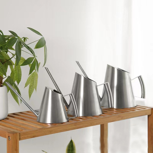 Stainless steel long mouth flower watering kettle children's plant succulent watering kettle small green plant watering kettle 400ML