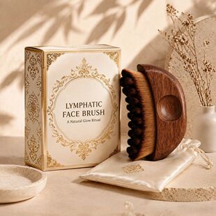 Lymphatic Face Brush��ľ���ո�ˢ��Ȼ��ë�沿���w��Ħˢ�Y��