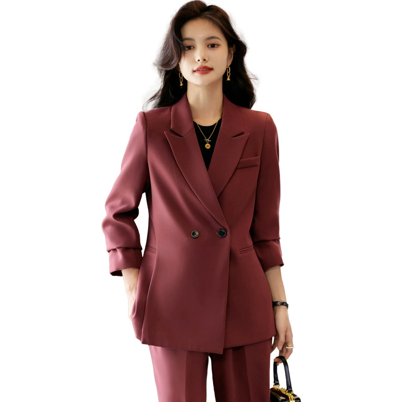 Classic suit jacket, thin set, high-end, city style, bright catchy style