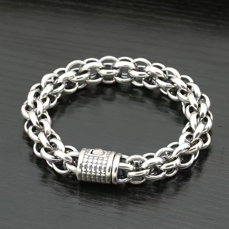 Smoky rain Bracelet Men's Cross personality cool ins niche design fashion brand bracelet for boyfriend