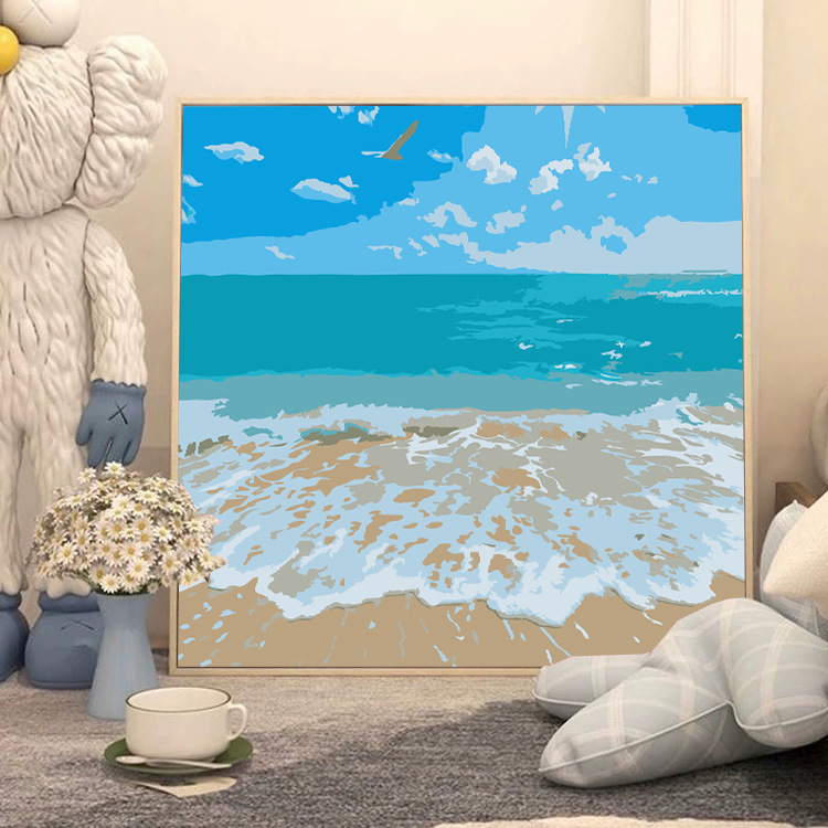蝶デジタル油絵 diy 着色油絵子供の手描き蝶装飾絵画装飾品メーカー卸売|undefined