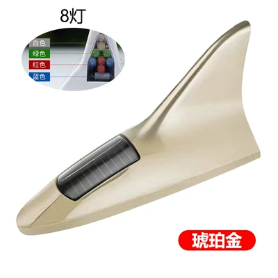 Car Decorative Light, Other lights - opp-bag-8-light-shark-lamp-gold