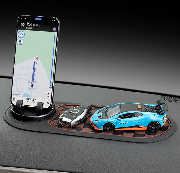 Car Anti-Slip Mat, Mobile Phone Navigation Stand, Temporary Parking Sign, Central Control Storage Mat, Anti-Slip Mat