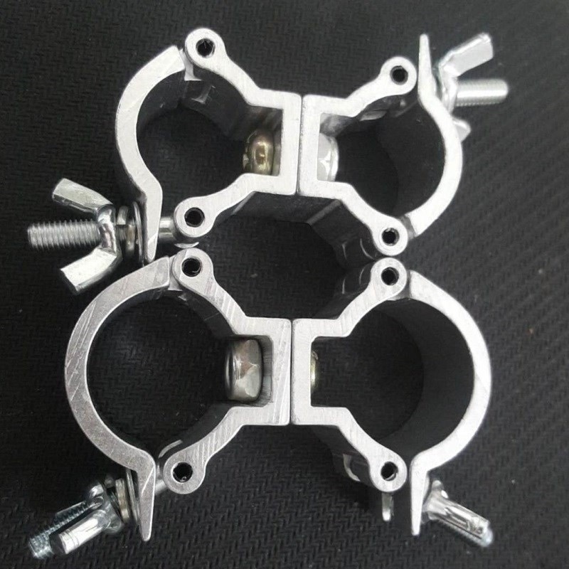 Hebilla de tubo redondo de una sola hebilla andamio multifuncional tubo galvanizado clip fijo móvil sujetador de tubo de acero hebilla cruzada universal image 16