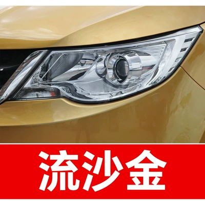 Car Color Waterproof and Rust Avtomobil boya qələmləri - take-one-shot-and-two-color-paint-1-and-brightening-polish-1-and-then-send-a-tool-kit-sandpaper-cleaning-cotton-pen-tip-quicksand-gold