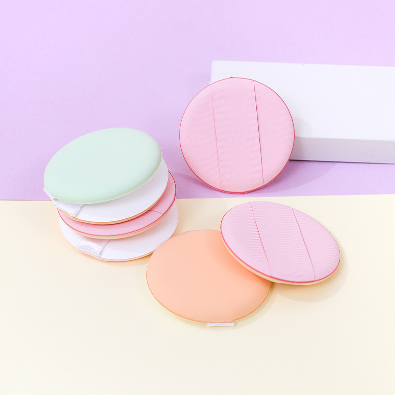 Almohadilla de aire, no coma polvo, crema BB de doble uso húmeda y seca, esponja de maquillaje sin látex, logotipo de patrón de impresión personalizado de fábrica