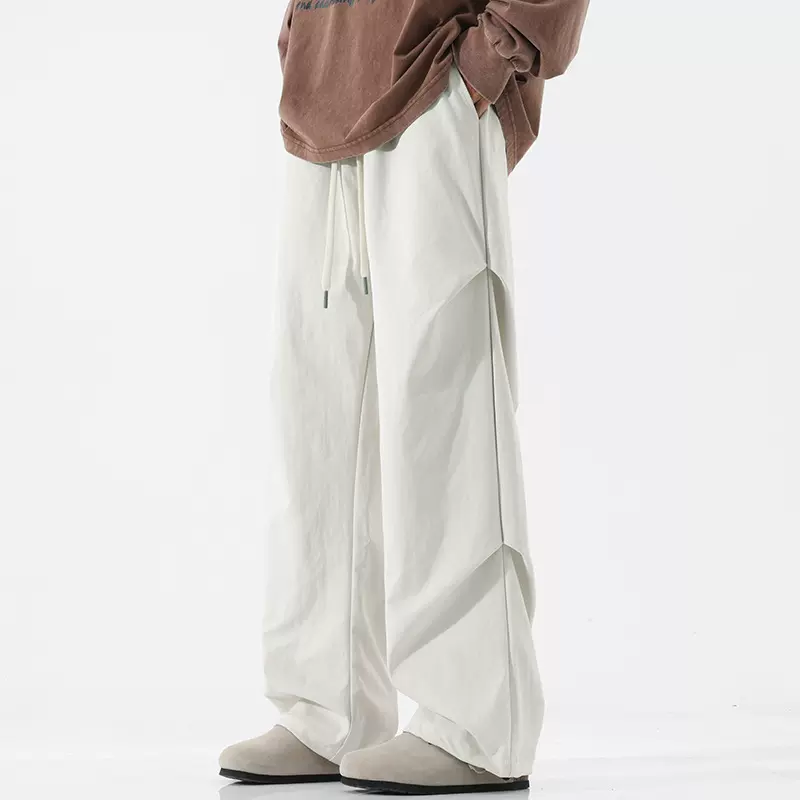 美式高街工装裤子男女秋款宽松直筒伞兵冲锋长裤机能潮牌休闲裤男