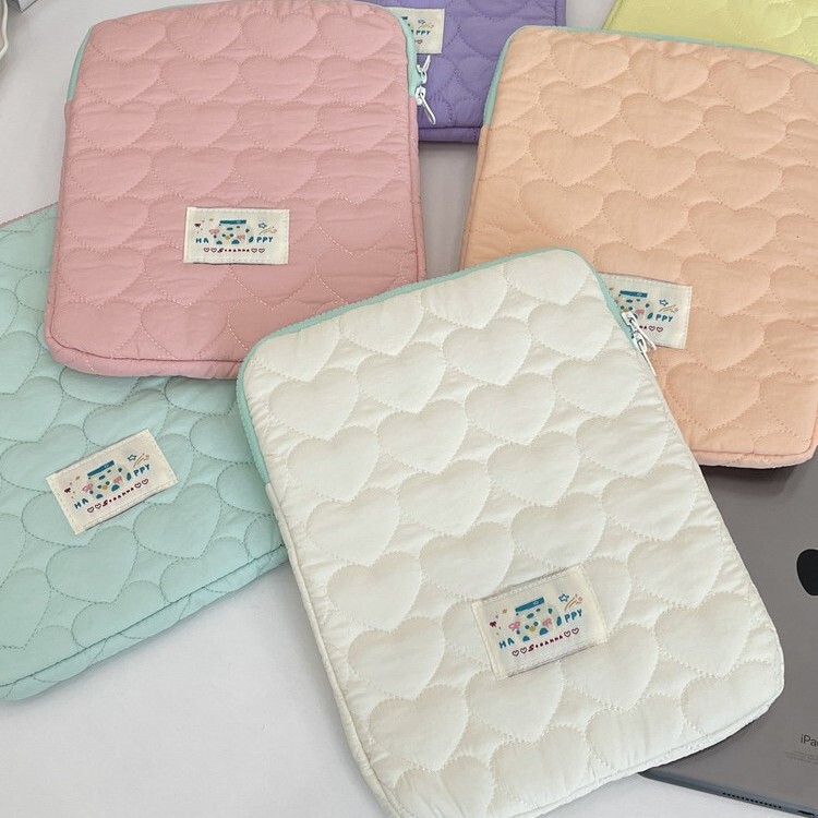 Korean Ins-Style iPad Inner Sleeve Quilted Cotton Padded Case 11-15inch Tablet Laptop Mask Storage Bag Korean Ins-Style iPad Inner Sleeve Quilted Cotton Padded Case 11-15inch Tablet Laptop Mask Storage Bag